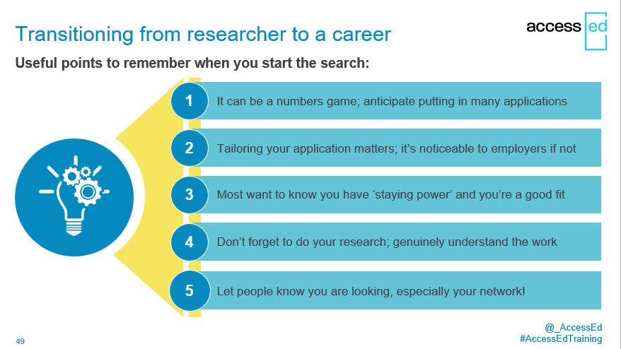 _AccessEd's tweet photo. Yesterday @AccessEd delivered a virtual workshop on Transitioning to a Career: Mapping Opportunities as part of @commschols' Leaders in Sustainable Development Training Programme๐งโ๐๐
#AccessEdtraining #ResearcherDevelopment #JobSearch #CareerAdvice https://t.co/GM7JmqO9Mq