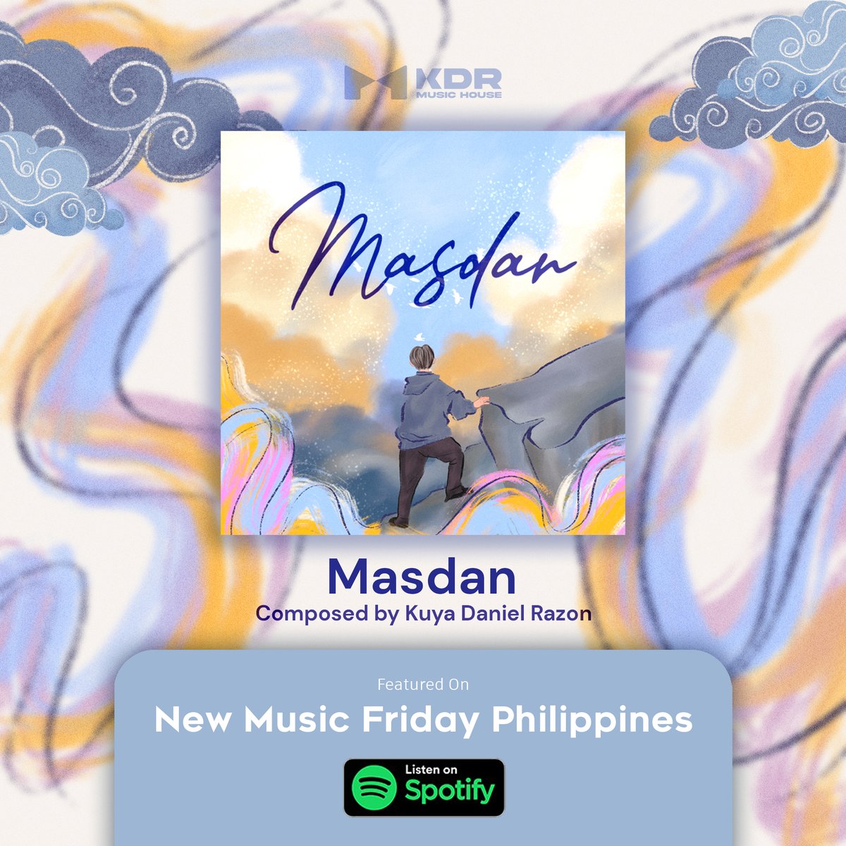 KDRMusicHouse's tweet photo. Check out #Masdan on Spotify's New Music Friday Philippines playlist!

Stream here: https://t.co/3c15Iu6Enu 

#KDRMusicHouse https://t.co/l85253s4aU