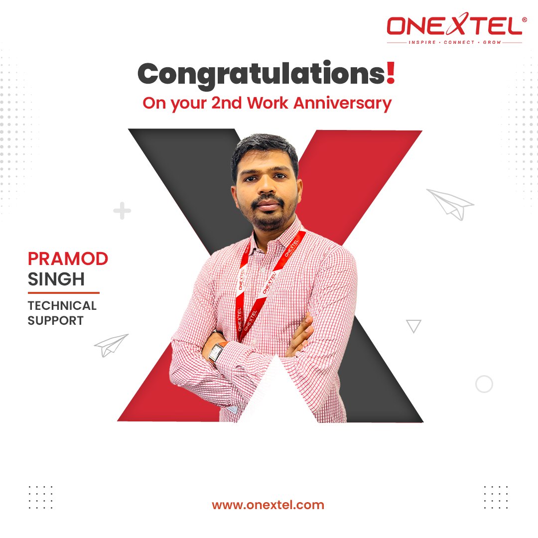 onextel_limited's tweet photo. Happy work anniversary Pramod!!!
We are so glad you chose to join us and that you choose to stay with us.
#workanniversary #anniversary #OneXtel #OneXtelMedia #employeeexperience #congratulations #success #work #grateful #thankyou https://t.co/jKYY8s3Cc5