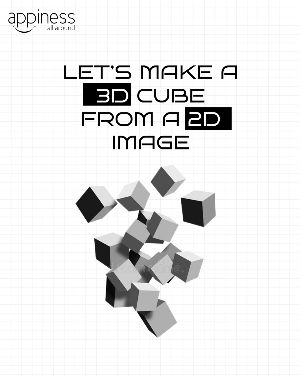 AppinessWorld's tweet image. You can create your very own customised 3D cube with a picture of your liking with this step-by-step tutorial! 🤗

Also, don’t forget to check out appinessworld.com 

#3DCube #3DCubeTutorial #DesignTutorial #Design #3DCubeDesign #AppinessInteractive #Appiness