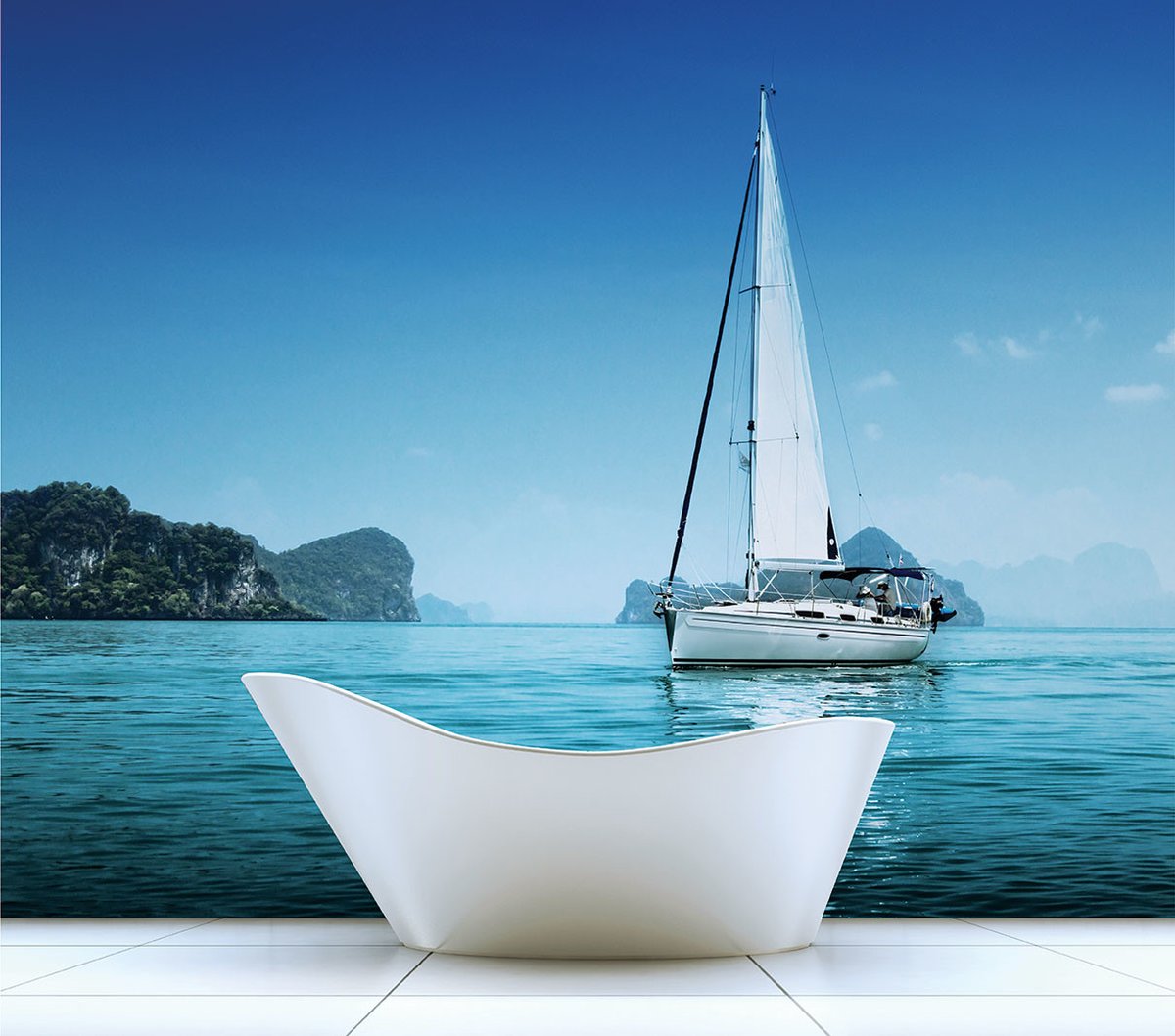 Does a calm sea inspired you? Imaging bathing in this blue sea? 
Yacht Global Fusion Mural G45271
: 
#wallpaperpeeps #thewallpaperpeople #decor #wallpaperlove #featurewall #wallcovering #Wallpaper #GalerieWallpaper #GlobalFusion 
: 
bit.ly/2CIo9ps
