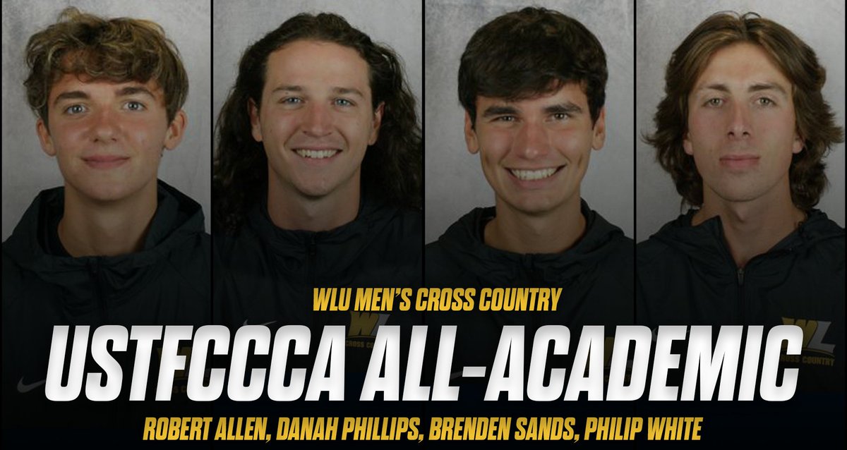WLathletics's tweet photo. ⭐️📚 Congratulations to Robert Allen, Danah Phillips, Brenden Sands, and Philip White for earning USTFCCCA All-Academic honors!

📰 https://t.co/mPaU5w9FM2

#GoWLU | @WLU_XCTF https://t.co/T5FovBrbed