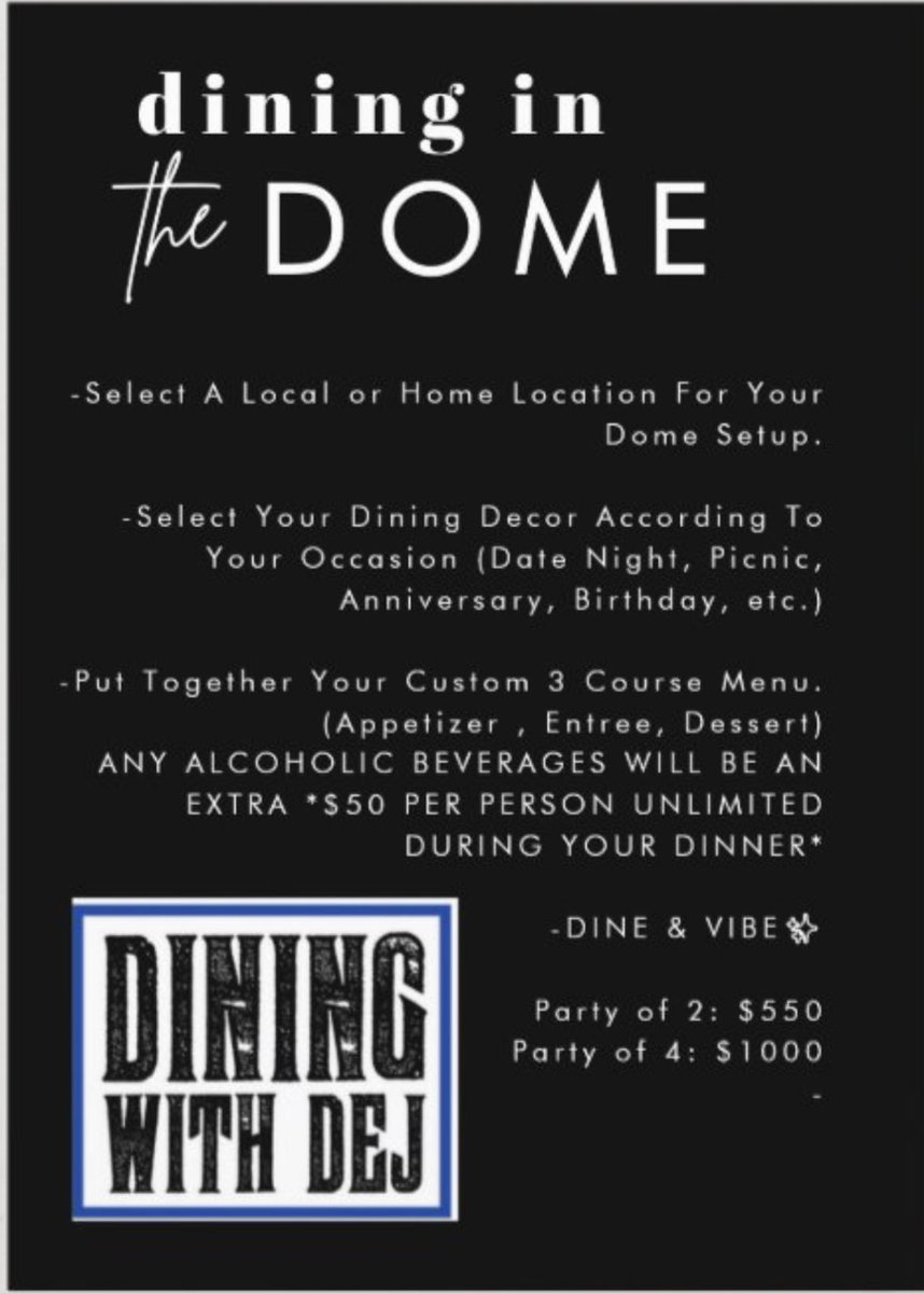 DeJWayorNoWay's tweet photo. #RT To Support My Business Over On IG @ diningwithdej https://t.co/H0d7aaTnFS