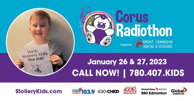 Great day at the Annual Corus radiothon for <a href="/StolleryKids/">Stollery Kids</a>. Thank you for all who came to share their stories with us. Looking forward to day 2.