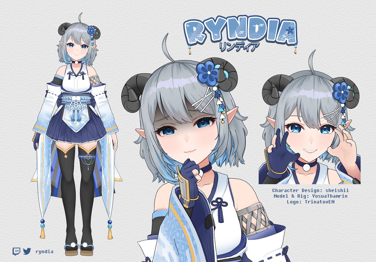 Hi hiii~ Your peace-loving sheep elf and s̵e̵l̵f̵-̵p̵r̵o̵c̵l̵a̵i̵m̵e̵d̵ renowned 2D husbando connoisseur is reporting for duty (｡•̀ᴗ-)✧ Nice to meet you! 💙

♡ Art tag: #Ryndiart
♡ Oshi Mark: 🎙️🐑 

#VTuberUprising #VTuber #ENVTuber #PHVTuber #ModelReveal