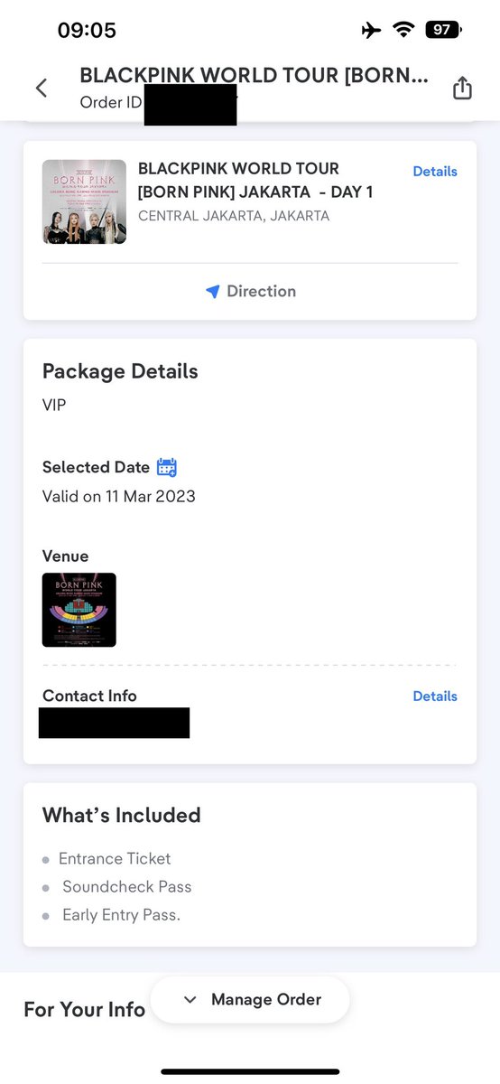 geraldnaratama's tweet photo. WTS TIKET BLACK PINK BORN PINK WORLD TOUR JAKARTA - DAY 1 (11/3/2023)

2 VIP - (I54,I55)

DM for info/ to buy

#BLACKPINK_WORLDTOUR #BLACKPINK_BORNPINK #BORNPINKinJKT #bornpinkinjakarta #wtsblackpink #BLACKPINKJakarta #BPJakarta #BlackPinkinJKT https://t.co/n3QJnWbh3P