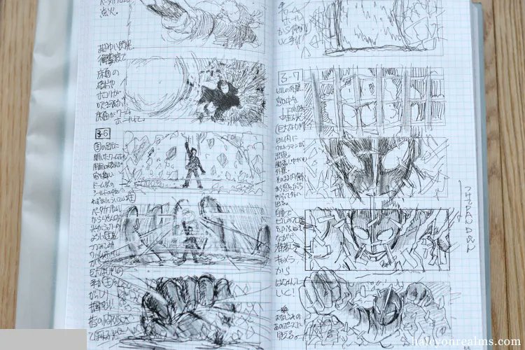 SHAAAA - Shin Ultraman storyboards showing his transformation and flight sequence, as collected in the Shinji Higuchi Special Effects Field Notes book. My review coming soon; get a copy here - https://t.co/Tk3MBq9YDw

How to order from Amazon Japan - https://t.co/zKJUmU0iIt 