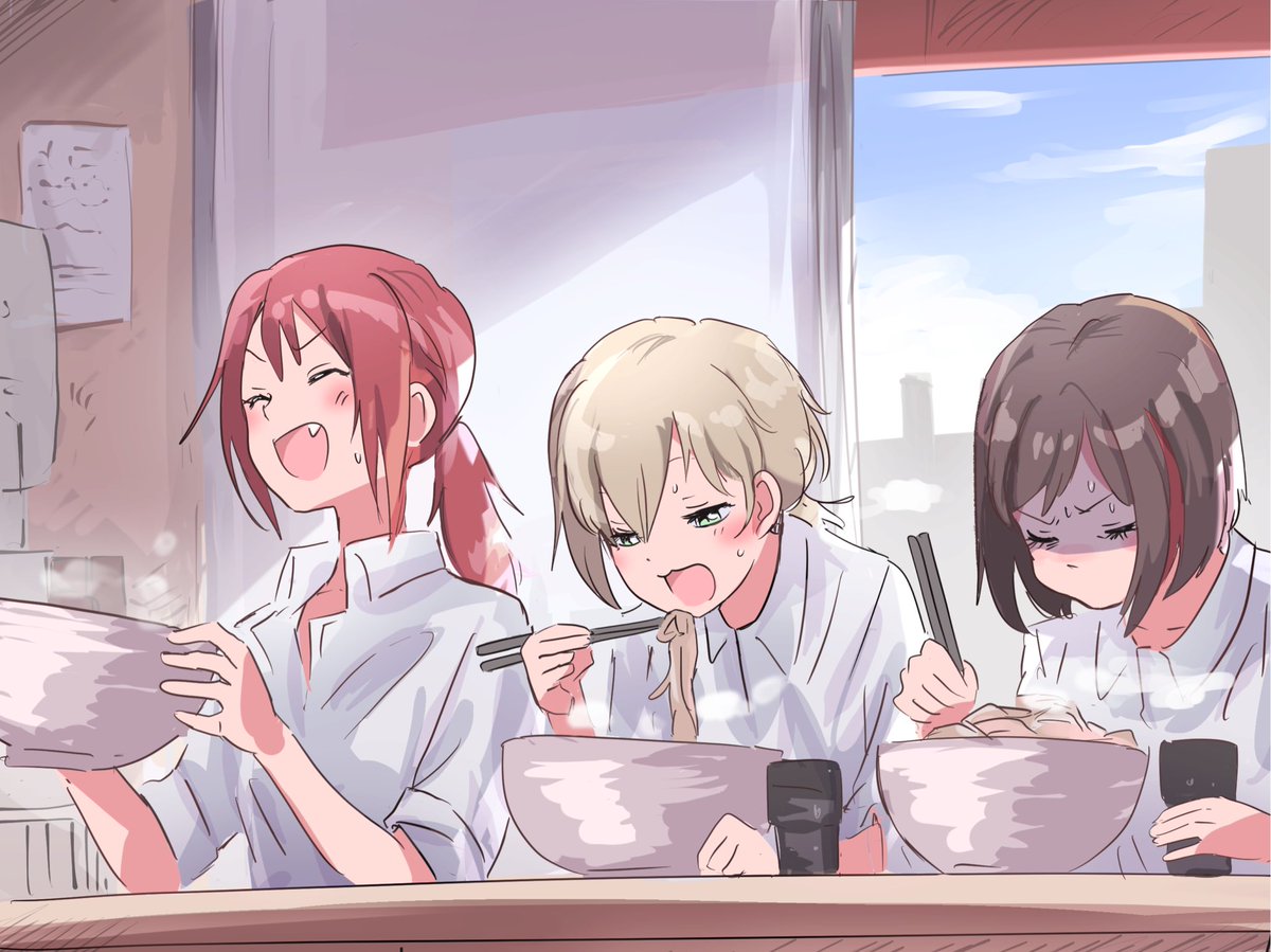 ニンニクアブラモリモリヤサイマッターホルン!!🍜🍥 #bandoriart