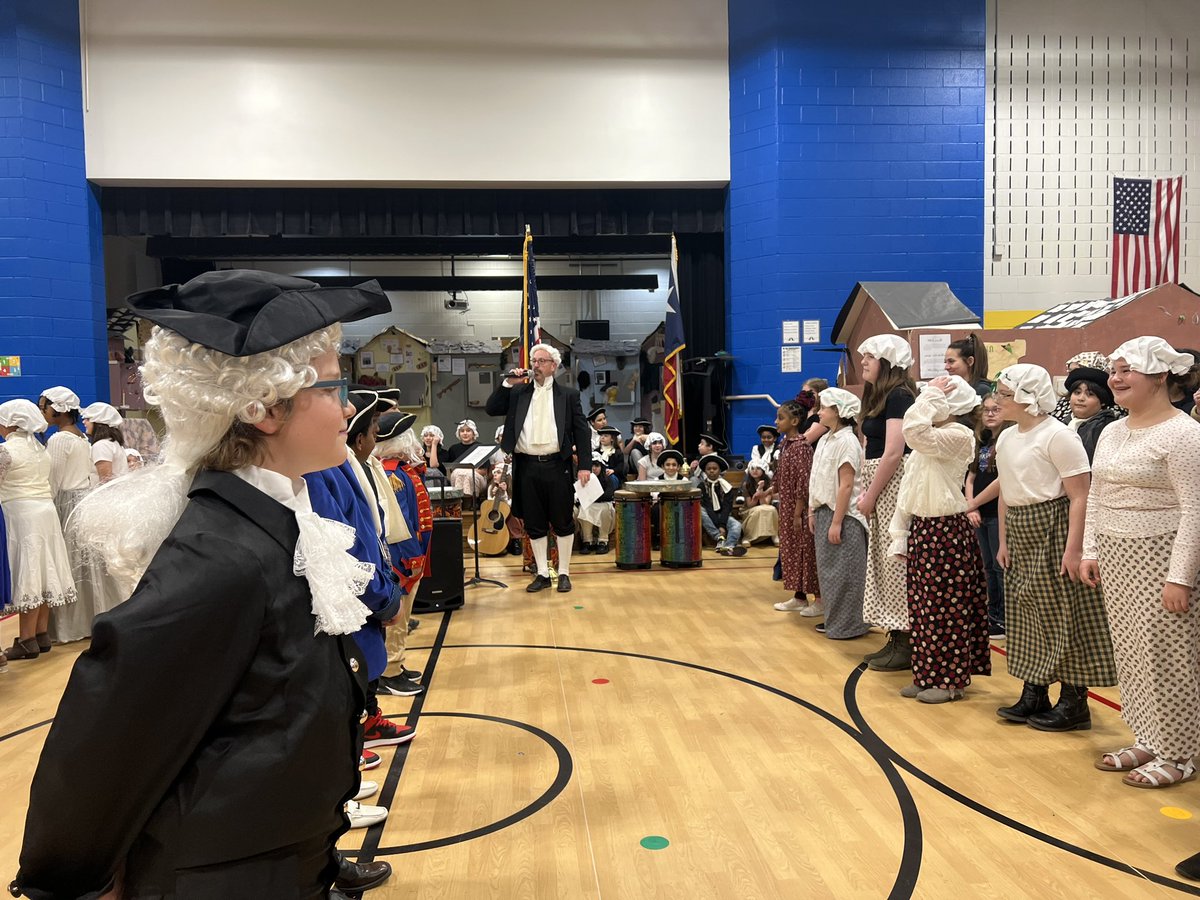 CLP_Elementary's tweet photo. The 5th Grade Program and Colonial 🇺🇸 Night was 🎆 Spectacular 🎇! We are so proud of our @CLP_Elementary learners! Thank you to @GayleKidd14 @AngelaKeel821 and @clpchoir for all your hard work! It was a great night to learn and celebrate the work of our learners! #loveclp 💙💛💙 https://t.co/ZGx8r6EOzc