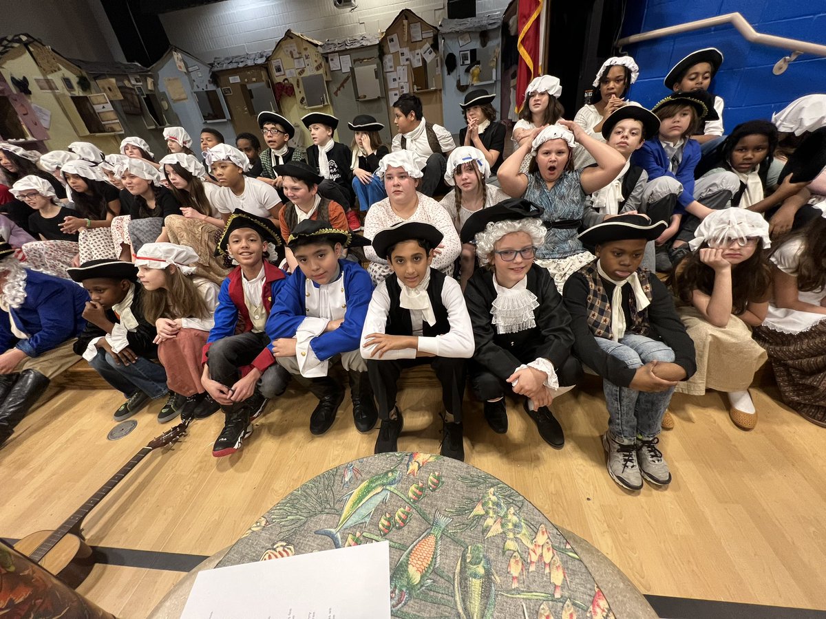 CLP_Elementary's tweet photo. The 5th Grade Program and Colonial 🇺🇸 Night was 🎆 Spectacular 🎇! We are so proud of our @CLP_Elementary learners! Thank you to @GayleKidd14 @AngelaKeel821 and @clpchoir for all your hard work! It was a great night to learn and celebrate the work of our learners! #loveclp 💙💛💙 https://t.co/ZGx8r6EOzc