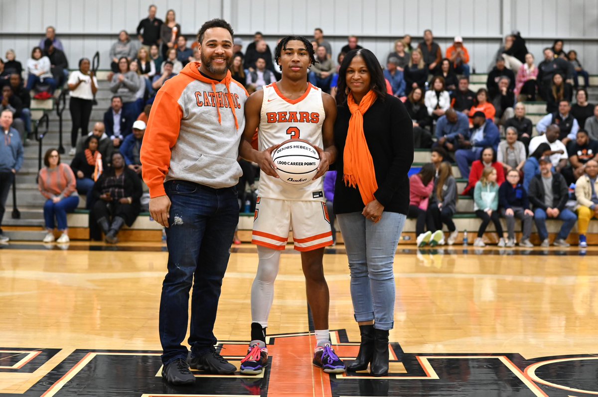 Tonight, the CHS basketball program honored <a href="/DeeThree03/">Dennis Hebert III</a> for surpassing 1,000 career points. This accomplishment highlights his relentless hard work and dedication to becoming someone his coaches and teammates could rely on for his entire 4-year career.