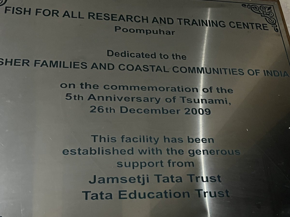 doctorsoumya's tweet photo. The @mssrf #FishForAll centre was established after the tsunami wt support from @tatatrusts @RNTata2000. Over the past 13 years, it has had impactful initiatives like Fisher friendly mobile with 21 useful features @ESSO_INCOIS @qualcomm_in now used by 125,000 fishermen @PRupala https://t.co/v7rMn4yRvu