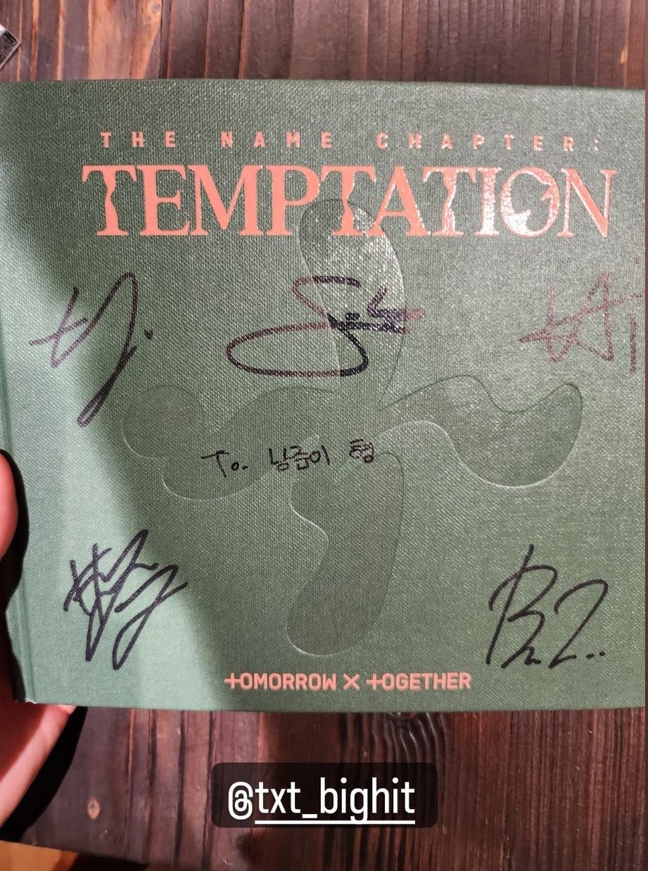 TXT　プロモアルバム　非売品　サイン入り　TEMPTATION④ TXT プロモアルバム 非売品 サイン入り TEMPTATION④