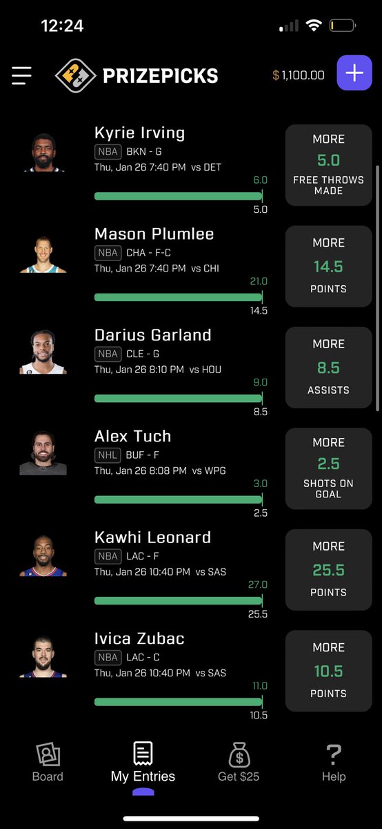 3 DAYSS IN A ROW PICK 6 CASHING OUT! <a href="/PrizePicks/">PrizePicks</a> I need to start betting more $ 😅