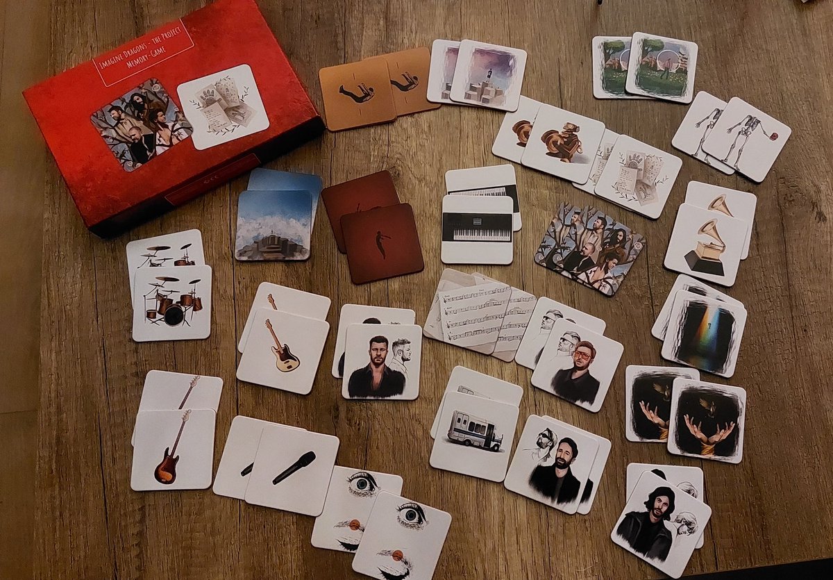 IDragonsDaily's tweet image. Ready to play an @Imaginedragons  memory game and support @TRFdotORG along the way?

#ProjectID made this beautiful game with drawings  by @_blinkova_ 

The game costs: € 35  + shipping.
And if you want one DM Ingrid @/naina0877 on Instagram!

All proceeds go to TRF!