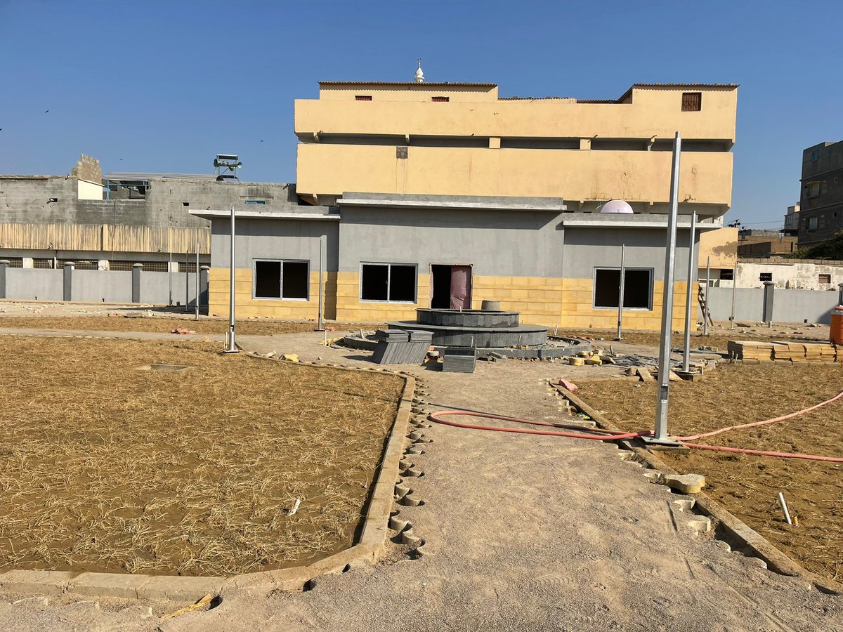 Another sports ground is being developed in Umer Colony of Ibrahim Hyderi while a neighbourhood park is under construction in the area of Sherpao Colony in Malir under the #Karachi Neighbourhood Improvement Project. We have prioritised public spaces in recent past #KarachiWorks