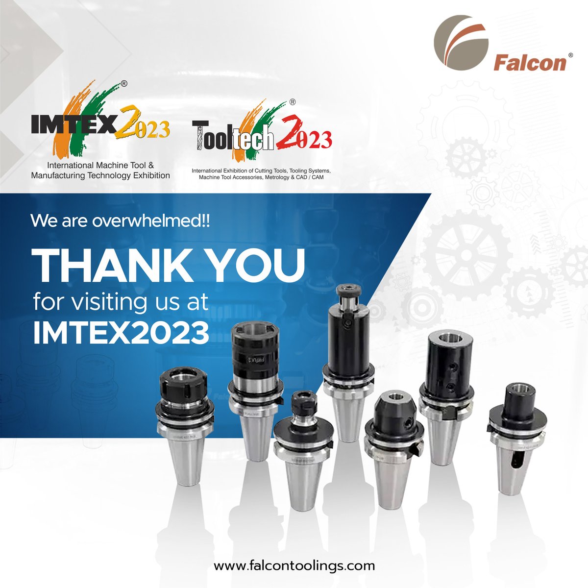 We are truly delighted that you have visited us at #IMTEX2023 to discover the best #CNCtooling solutions. It meant a lot to us. Thank you!!

#Thankyou #IMTEX #ToolTech #ToolTech2023 #Exhibition #Expo #CNC #CNCTools #toolingsolutions  #Tooling #cnctoolholder #falcontoolings