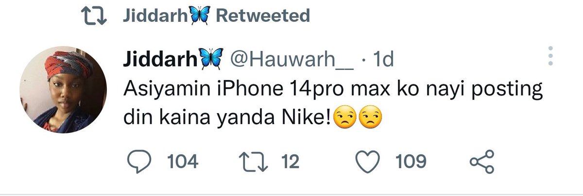 AdamSulaimanAd3's tweet photo. @Hauwarh__ Ga dalilin da yasa ake cire muku pants din ai😏 https://t.co/XYtEgcuLp4