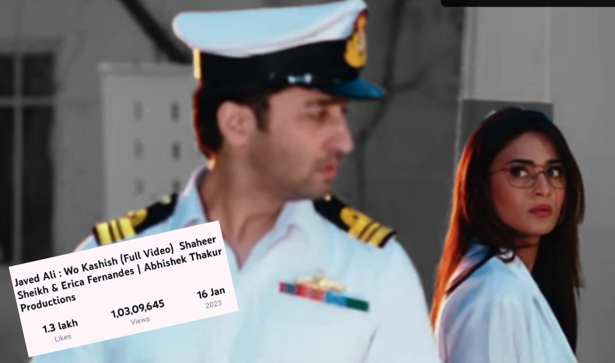 SonaliTriv's tweet photo. 10.3 M for #WoKashish  with 1.3

 Lakh likes..🤍✨💥
 
#ShaheerSheikh #EricaFernandes https://t.co/tei3wesEj5