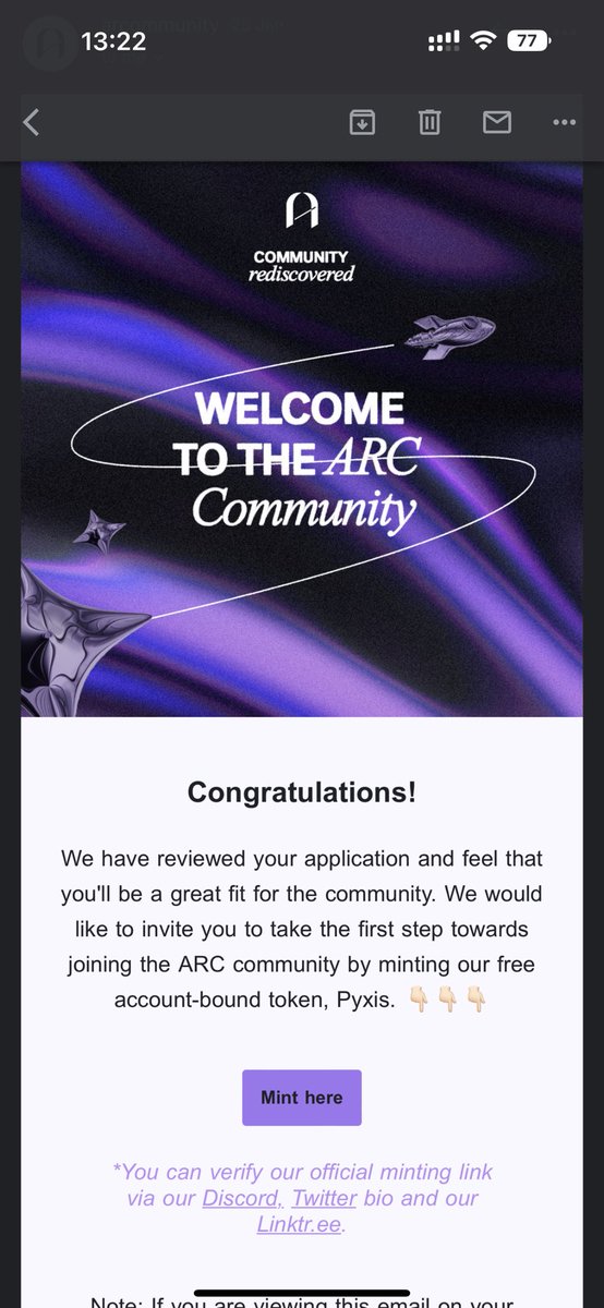 Thank you @NFT_PandaBear for the intro and invite! And thanks so much to @arcthecommunity for accepting me into the community! I’m ready to contribute both personally and also with @GrittiApp 👊👊👊 #LFGritti #socialfitness