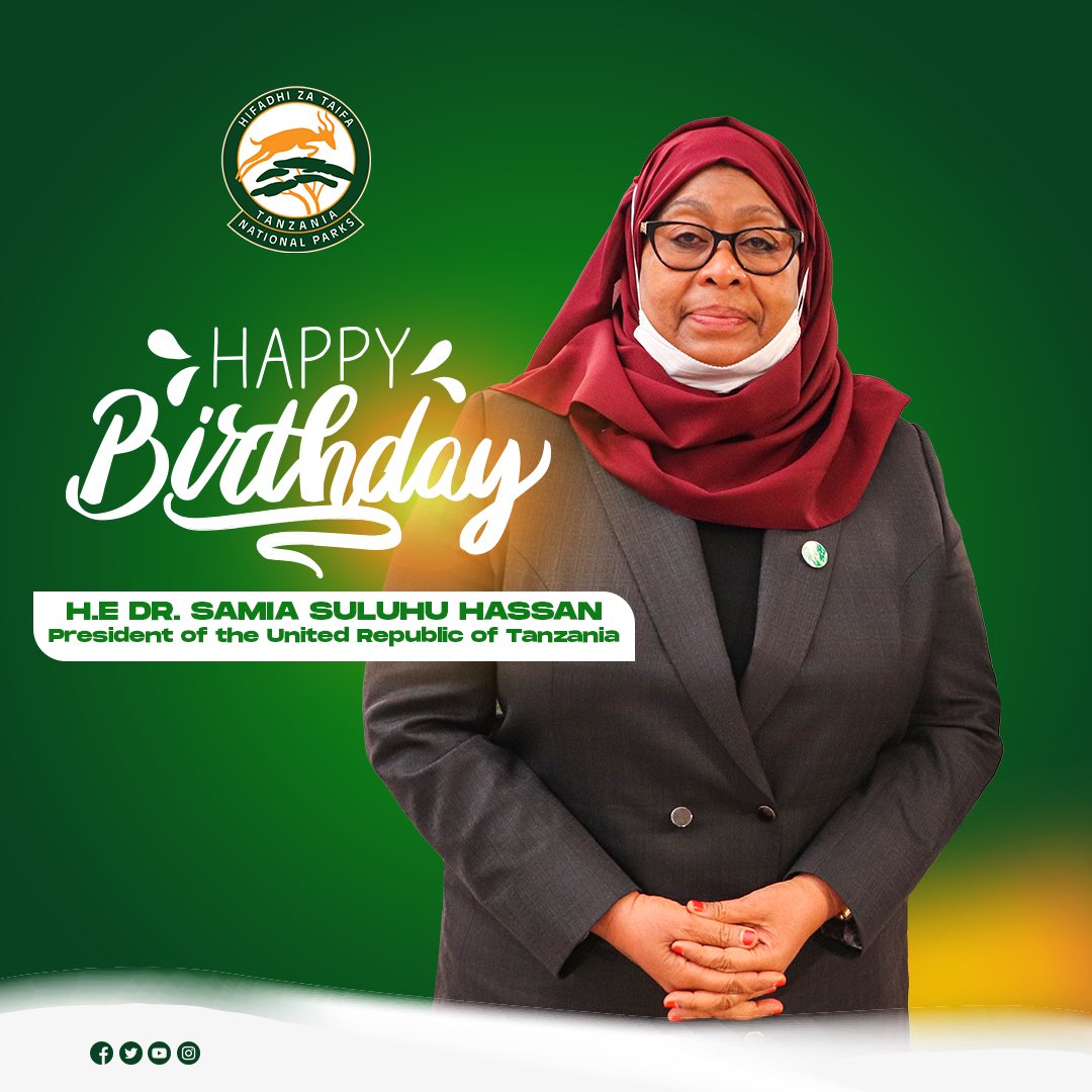Heri ya Siku ya Kuzaliwa Rais Wa Jamhuri ya Muungano wa Tanzania, Mh. Dr. Samia Suluhu Hassan.
<a href="/SuluhuSamia/">Samia Suluhu</a>