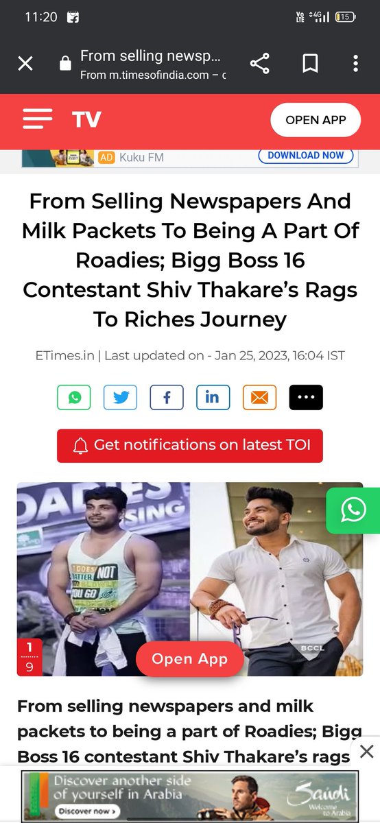 TOPSLUGGER017's tweet photo. Kya hua news channel walon ne paise nhi khaye kya 😆📈📈🏆
KEEP SHINING SHIV 
#ShivThakare  #BB16 #BiggBoss16 https://t.co/Rh9XbtER6v