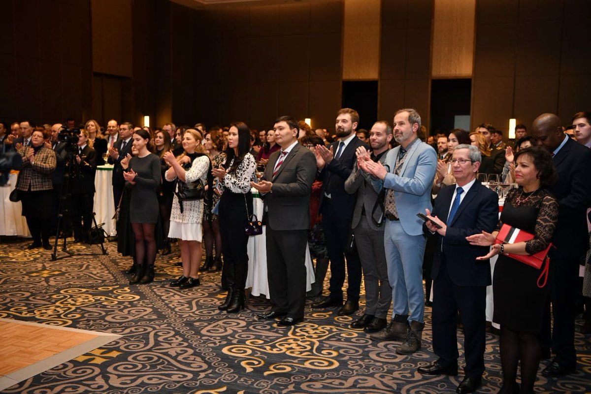 indembastana's tweet photo. #RepublicDay2023  Reception hosted by the Embassy!! 🇮🇳

Amb highlighted India's role in the world and India-Kazakh bilateral relations.

H.E. Mr. Kanat Tumysh, DFM of Kazakhstan🇰🇿 graced the occasion as the Chief Guest. Over 300 people attended the function. @MEAIndia https://t.co/4uOywWSoRw
