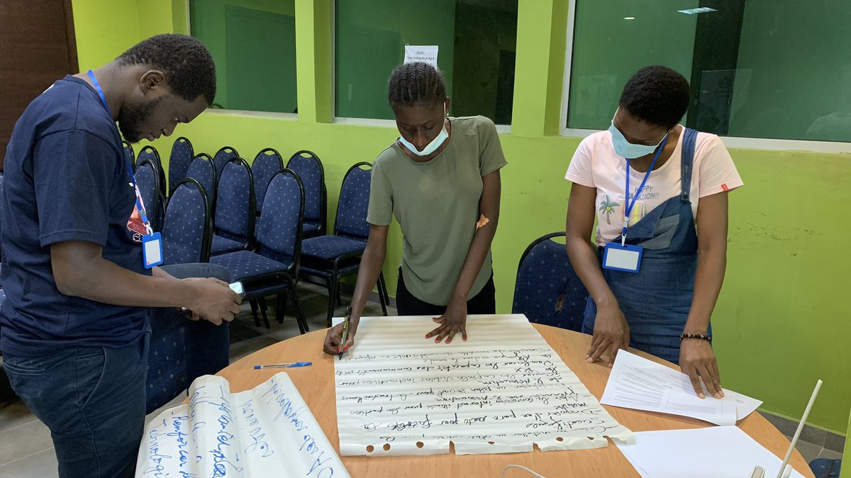 Wikimedia_CIV's tweet photo. 26 janvier 2023.
1ère journée de travail - #WikickOff.
Réunion du bureau exécutif et une première partie des travaux sur la stratégie 2024-2027 de l’association Wikimedia Côte d'Ivoire.
#wikickOff #diversité
#strategies #partage
#planning #cohesion https://t.co/a7CC6JwGwU