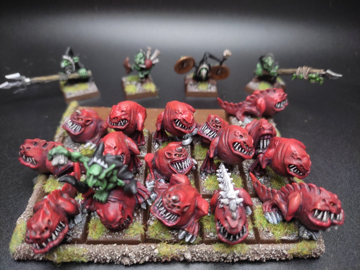 ACPR_prod's tweet photo. 🍄 Squig party 🍄 full unit - 2004
For my goblin's army of the "Red eye"

#warhammer
#warhammercommunity
#warhammerbattle
#orcs
#orcsandgoblins
#nightgoblin
#squig
#squigs https://t.co/0u7UvnMG4Z