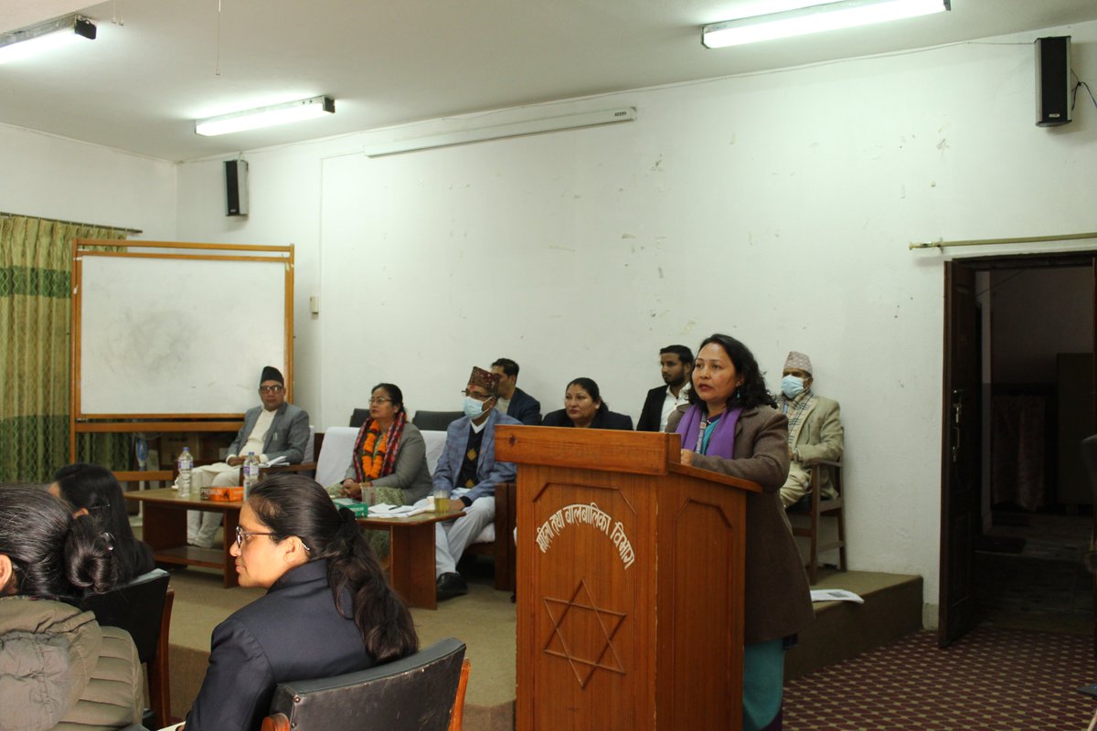 माननीय महिला, बालबालिका तथा ज्येष्ठ नागरिक मन्त्री श्री भगवती चौधरीज्यूलाई महिला तथा बालबालिका विभागमा स्वागत तथा ब्रिफिङ्ग कार्यक्रम