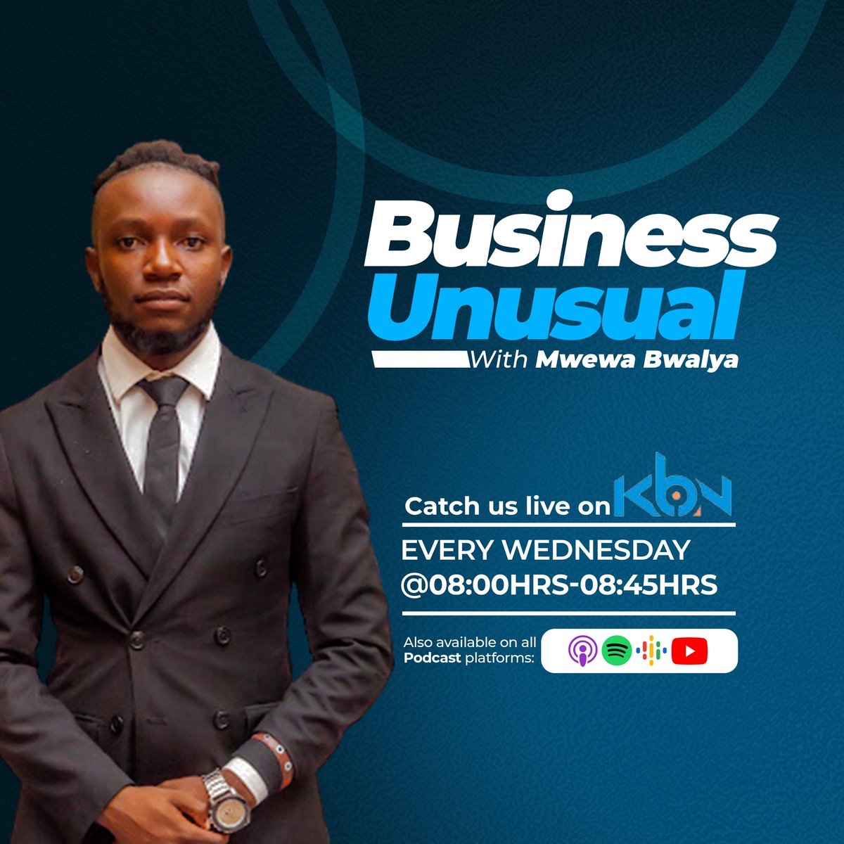 GOD DID! I have my own TV Show! THE BUSINESS UNUSUAL SHOW. 
JOIN US ON KBN TV DSTV CHANNEL  279, GOTV CHANNEL 97 and Topstar CHANNEL 102 starting Wednesday 1st February, 2023! 
#entrepreneurship #business #talkshow #tvshow  
#techpreneur #BusinessUnusual #ZedTwitter #Zambia