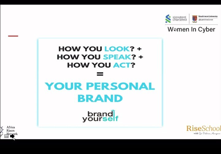 I had the pleasure to attend a session by @PatMurugami on personal branding. One of the many take aways was 'Build a personal brand based on your character it goes beyond your current role or where you are in life' Thank you @iLabAfrica for organizing the session #SCWomenInCyber