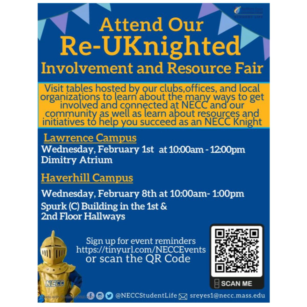 Who is planning to attend our Re-UKnighted in Lawrence on Wednesday? We will have free lunch and giveaways 1st come 1st serve. There will be many tables for you to visit. You might even get a chance to meet our mascot! Comment below and let us know if you’ll be there!