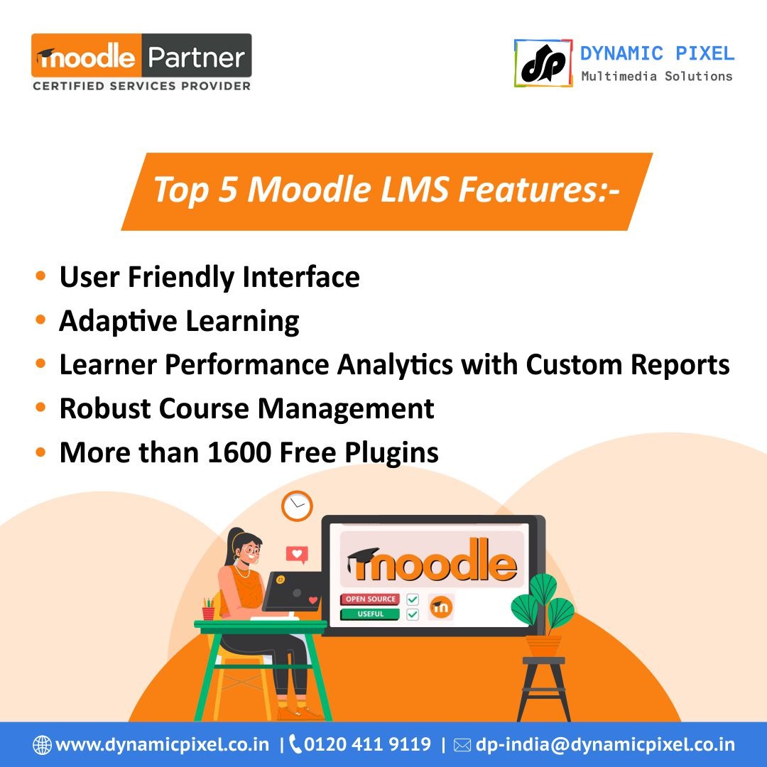 dynamicpixelms's tweet image. Are you looking for customized Moodle LMS Services? You are at the right place. We at Dynamic Pixel provide a Moodle Learning Management System which helps you to train your learners in an interactive way.
#LMS #MoodleLMS #elearningplatform #corporatetraining #Dynamicpixel