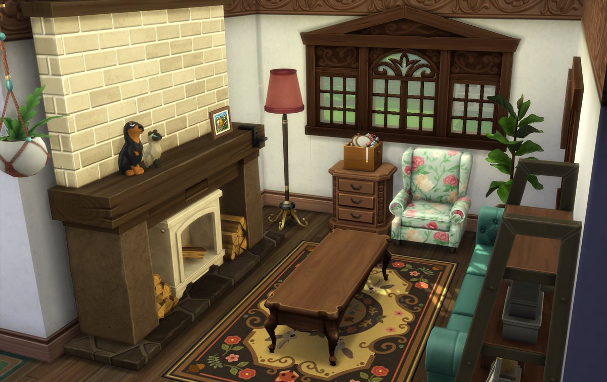 roseofsharron_'s tweet photo. So I did @lilsimsie ‘s most recent shell challenge and I’m really proud of it!! The build’s titled “Palmer Family Cottage” and my name is Rose_Of_Sharron on the Gallery!! I also made the sims I imagined living there, they’re on the gallery too! #Sims4 #NewYearNewShell #Lilsimsie https://t.co/O5TNqgx0AL