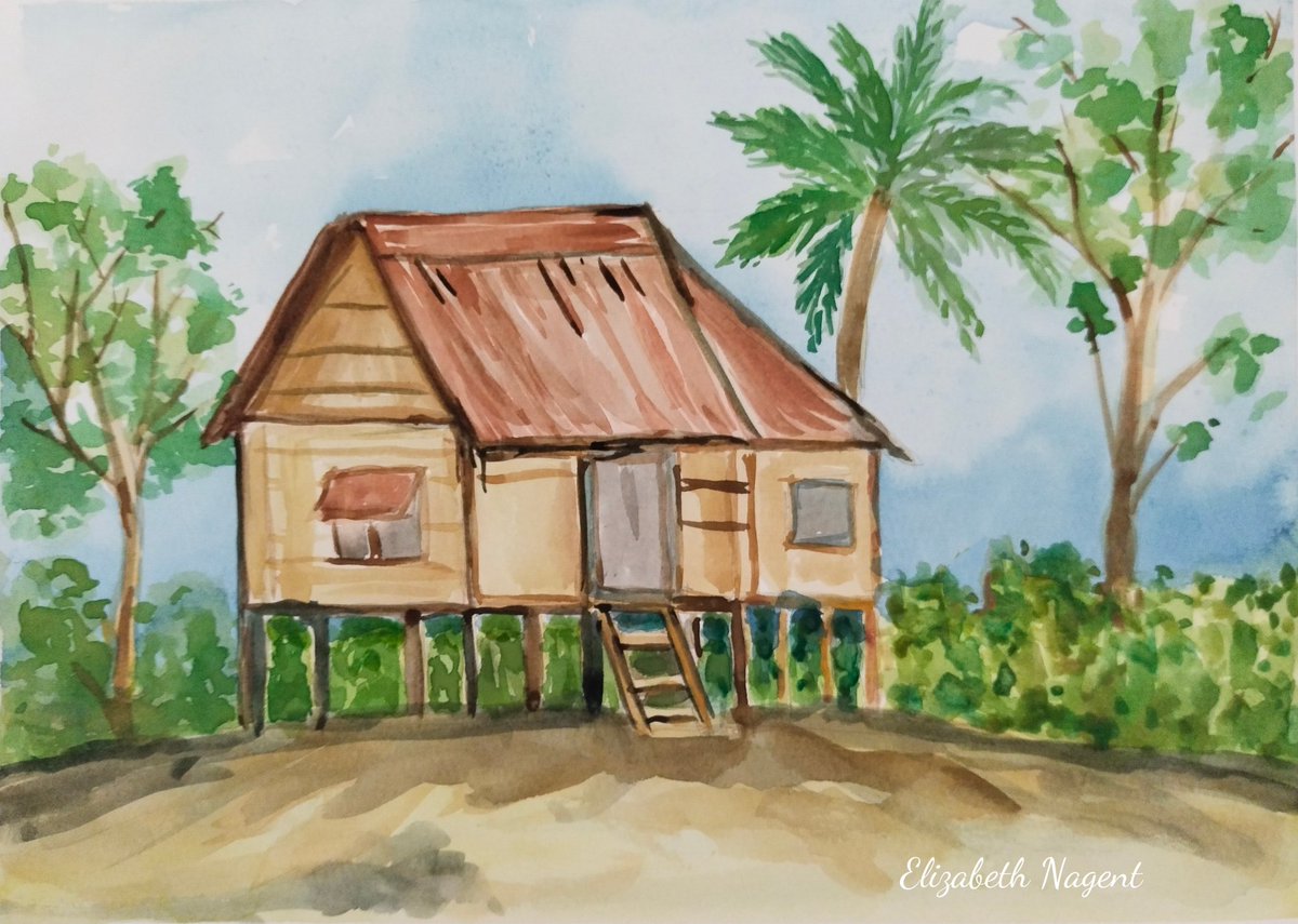 🌴🏕️#Watercolourpainting #watercolor #painting #artist #art