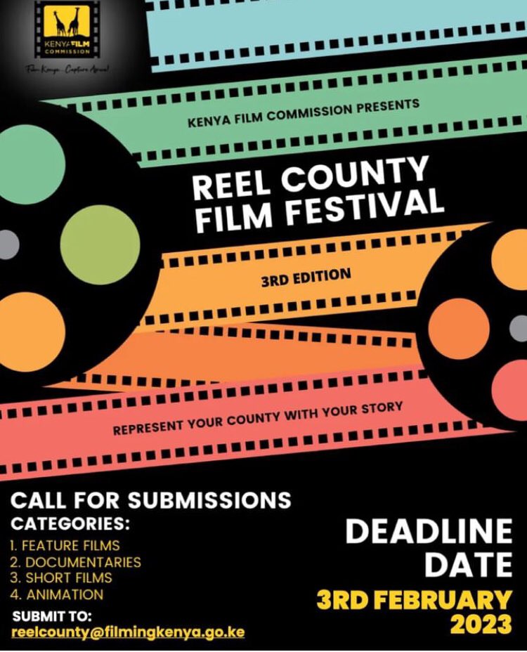 lwky_studio's tweet photo. For those in the film industry, peep this opportunity to represent your county with your story. Follow @kenyafilmcomm for more info.
Deadline date : 03/02/2023 https://t.co/sTKuRTpSnq