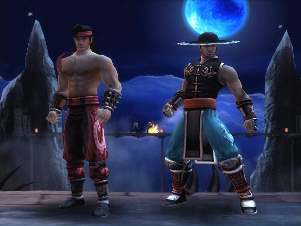 Kung Lao em cena de Mortal Kombat