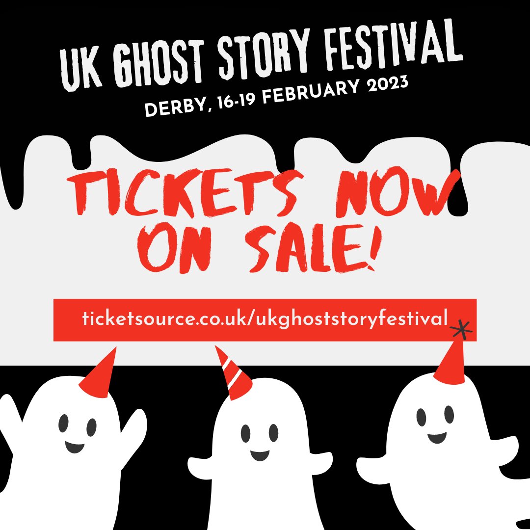 Less than three weeks to go until kick off for the UK Ghost Story Festival, coming to the Museum of Making over the weekend of 16th-19th Feb! ticketsource.co.uk/ukghoststoryfe… @OurDerby @madederbyshire @D_Times @YourDerby @DerbySWriters @erewashsound @BBCDerby @derbyshirelife @artsbeat