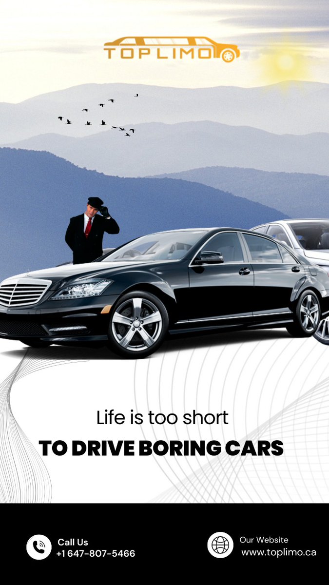 toplimoca's tweet image. "Life is too short to drive an ordinary car. Live a little, and drive a luxury car."
.
BOOK NOW
Visit Our Site: toplimo.ca
For more information - 📞+1 647 807-5466
.
#vipcarstyle #vipcars #vipcar #luxuriouscar #limousine #promnight #vipcarstyle #toplimo #limocanada