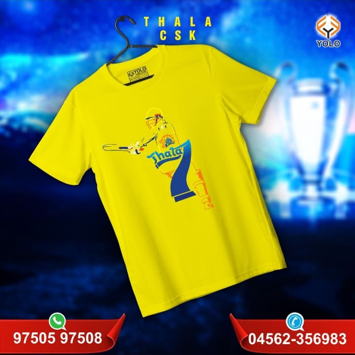 yolo_factory's tweet photo. Thala 🔥🔥🔥
Customized Tshirt collection
@yolofashionfactory
#thaladhoni #dhoni #csk #match #yellow #thala7 #dhoni #cricket #cricketlover #cricketstatus #dhonistatus #matchday #yolo✌️ https://t.co/7NW8WVWCuL