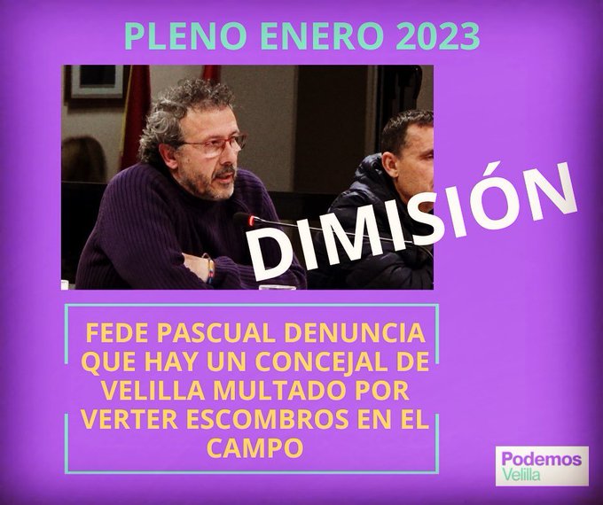 Foto cedida por Podemos Velilla