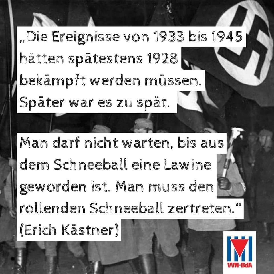 #KonzentrationslagerAuschwitz
#KZAuschwitz
#Werte
#WeRember
#NieWieder
#VVNBdA
#ErichKästner 

Kein Vergeben.
Kein Vergessen.