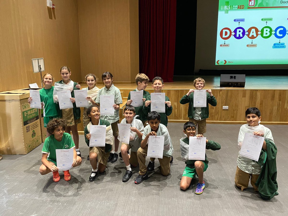 ArborYear6's tweet photo. Fantastic CPR training session for our Year 6s, linked to our topic ‘Have a Heart.’

From these sessions, we will continue to develop our portfolios ready for the project landing. 

@ArborDubai #health #fitness #wellbeing #communitythinking https://t.co/xq7s1ebMBp