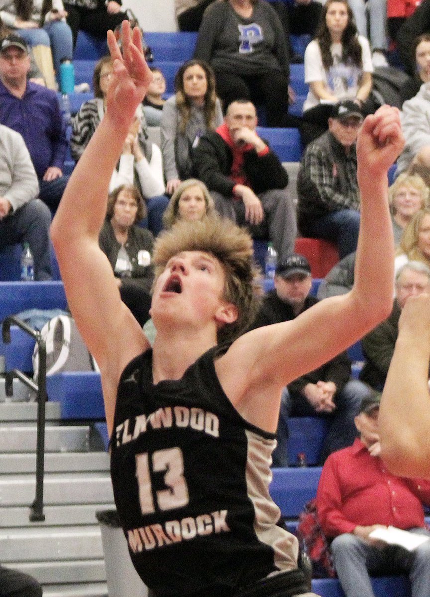 JournalHardin's tweet image. Elmwood-Murdock BBB used a 9-0 run early in the 4th qt to take a 46-40 lead vs Palmyra. The Knights went 4-of-6 at the FT line in the final 28.8 seconds to seal the W. Reid Fletcher, Tyson Mans and Henry Coleman all made late FTs for Elmwood-Murdock.
