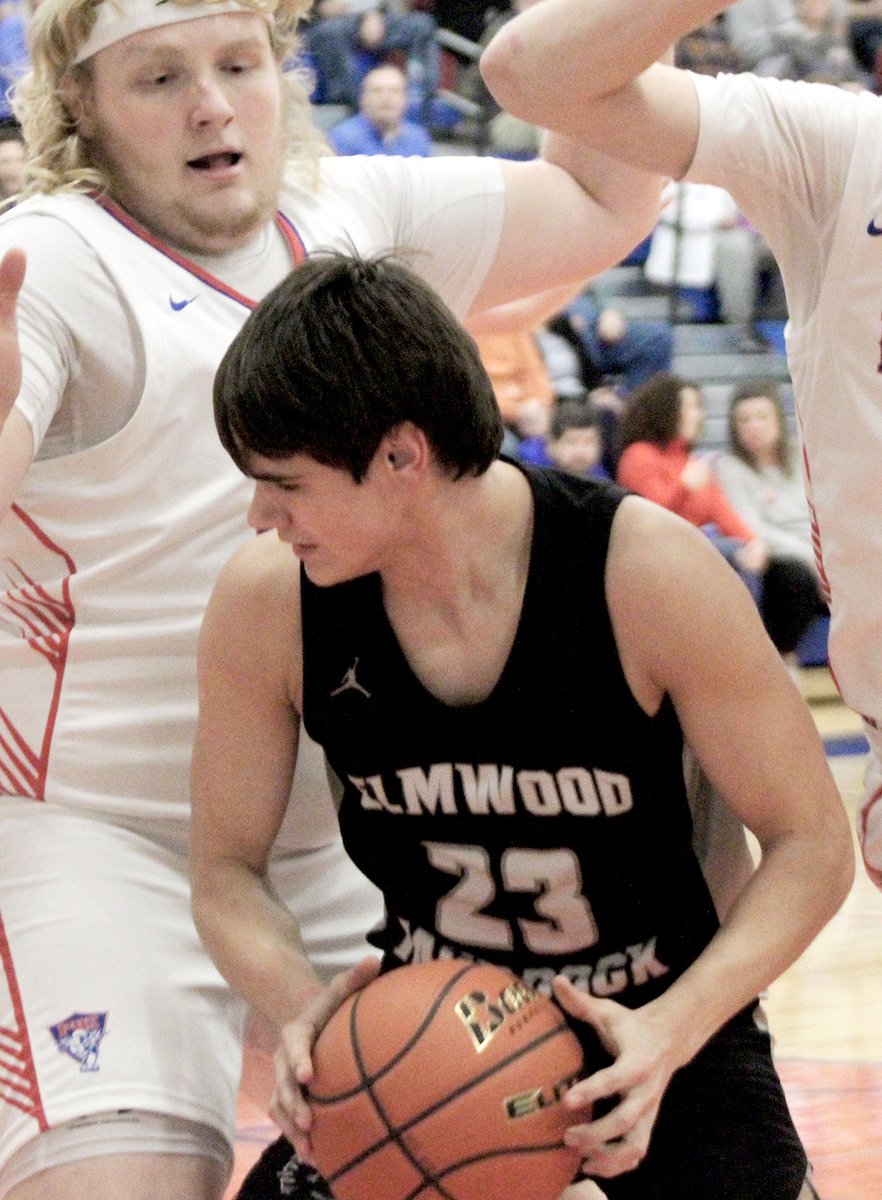 JournalHardin's tweet image. Elmwood-Murdock BBB used a 9-0 run early in the 4th qt to take a 46-40 lead vs Palmyra. The Knights went 4-of-6 at the FT line in the final 28.8 seconds to seal the W. Reid Fletcher, Tyson Mans and Henry Coleman all made late FTs for Elmwood-Murdock.