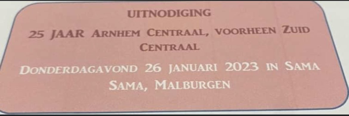 rebecca_schut's tweet photo. Het was een mooie avond. Gefeliciteerd @ArnhemCentraal en bedankt voor de uitnodiging. Mooie mensen #ontmoet en geïnspireerd naar huis gegaan. https://t.co/xHBfXoJK7t
