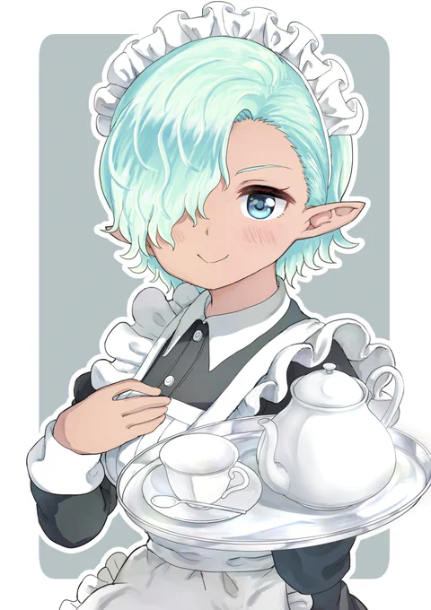 完璧で玲瓏なメイドのはずがご主人様への本音が抑えきれなくなりまし #オリジナル #メイド #女の子  