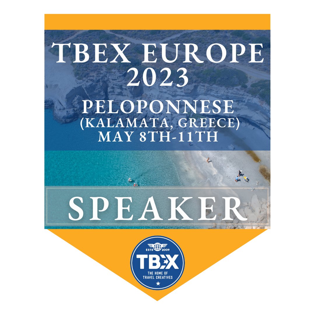 So looking forward to speaking at TBEX in Greece in May.  Our friends at  <a href="/TBEXevents/">TBEX | Travel Blog Exchange</a>
  always run a great conference
