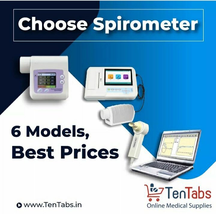 ten_tabs's tweet photo. Are you looking for Best ever portable and software available spirometer!!!
Check out the low price spirometer in our website:https://t.co/LNod6fgbE6
#tentabs #onlineshopping #bangalore #medicaldevices #medicalequipment https://t.co/BwAbDC7WwJ